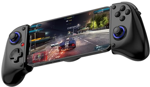 Bluetooth Mobile Game Controller for Nintendo Switch 2 & iOS & Android & Tablets, Wireless Gamepad Grip with Hall Effect Trigger Joystick, Ergonomic Phone Controller for iPhone, iPad Pro, Samsung