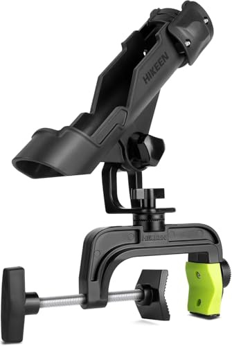 BOOSTEADY Angelrutenhalter für Boot verbesserte Rutenhalter mit vergrößerter Klemme Fishing Rod Rack für runde/quadratische Rohre