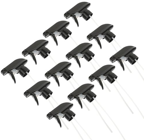 ABOOFAN 12 Boquillas Pulverizadoras Ergonómicas de Pp para Botellas 28/410 Reutilizables Resistentes para Aromaterapia y Spray de Plantas en Baño o Habitación