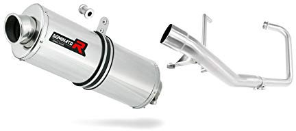 DOMINATOR Impianto di scarico Collettori Marmitta Silenziatore OV compatibile con YBR 125 2000-2008
