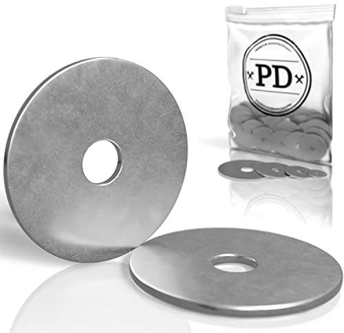 PD® große Karosseriescheiben M8x40 (Kotflügelscheiben) | Hochwertige A2 V2A Edelstahl Unterlegscheiben | Rostfreie Edelstahlscheiben Beilagscheiben mit extra großem Außendurchmesser | 25 Stück