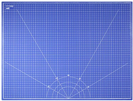 Snyderline® Schneidematte A0 = 91x122cm, 5-lagig, beidseitig Bedruckt, selbstheilend, Schneideunterlage blau/schwarz