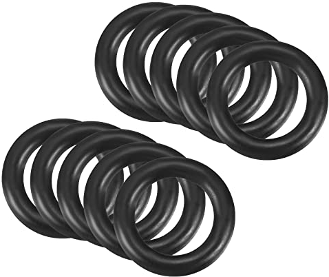 QUARKZMAN 16mm x 10mm x 3mm Nitrile Caoutchouc Joints toriques x 10 Pièces Rond Joint Rondelle pour Robinet Plomberie Réparation Étanchéité Connexion [Noir]
