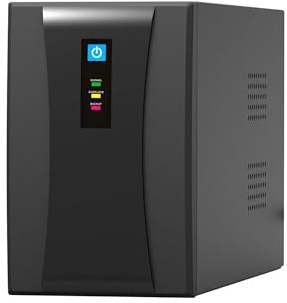 Gruppo di Continuità UPS 1200VA Line Interactive Melchioni MK | Protezione da Blackout e Sbalzi di Tensione, 2 Batterie 12V, Prese Schuko, Ideale per PC, Router, DVR, NVR