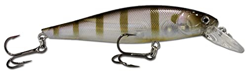Angel-Berger Wild Devil Baits Shot Minnow Wobbler Hardbait Kunstköder Wobbler (Ghost Perch, 80mm)