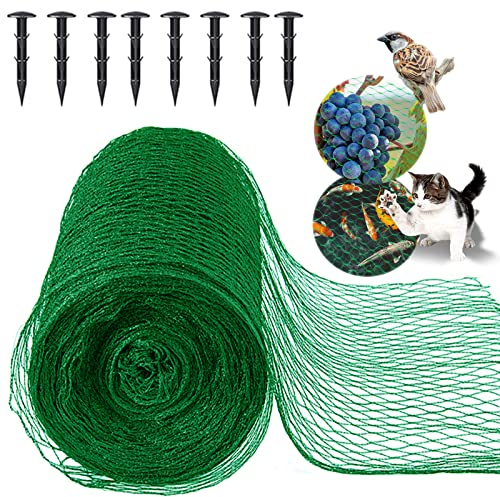 MAIYADUO Filet Anti Oiseaux, 4m x 5m Filet de Protection pour Potager, Filet de Jardin pour Protéger Les Arbre Fruitier, Plantes, Fruits, Etang, Piscines, Dimension des Mailles 15 x 15 mm