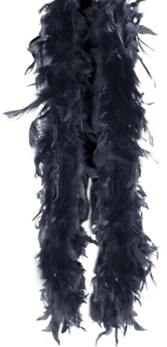 Federboa einfarbig Federdichten,200CM Flauschige Turkey-Federboa zum Basteln, Federboa Boa Kostümzubehör, Feder Schal, Karneval Boa, Federstola Federschal Damen Mädchen Karnevals Kostüm Accessoire