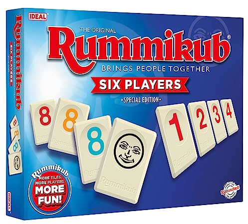 IDEAL Rummikub 6 Spieler: Bringt Menschen zusammen, Familienspiele, 2-6 Spieler, ab 8 Jahren
