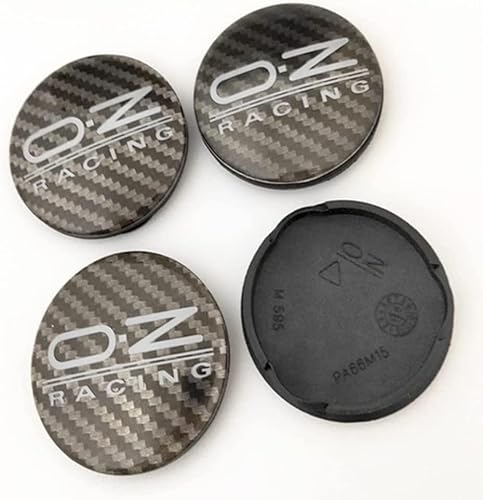 FURREN 4 Stück Nabendeckel für OZ Racing M595 58mm, Staubdicht Wasserdicht Anti Rost Radnabenabdeckung Radnabendeckel Felgendeckel Felgenkappen Autozubehör