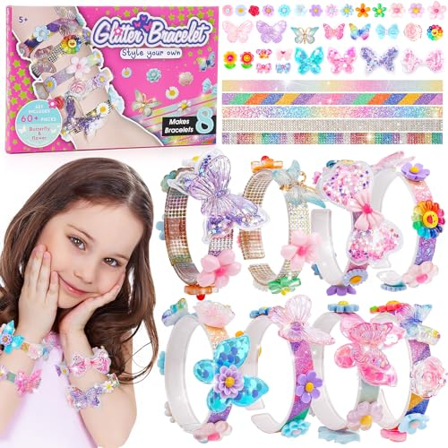 Geschenk Mädchen 5 6 7 8 9 Jahre: Bastelset Kinder ab 6-10 Jahre Armbänder Selber Machen Kinder Spielzeug ab 5-8 Jahr Basteln Mädchen Geschenke 6-7-8-9-10 Jahre Armband Set für Mädche Geschenkideen