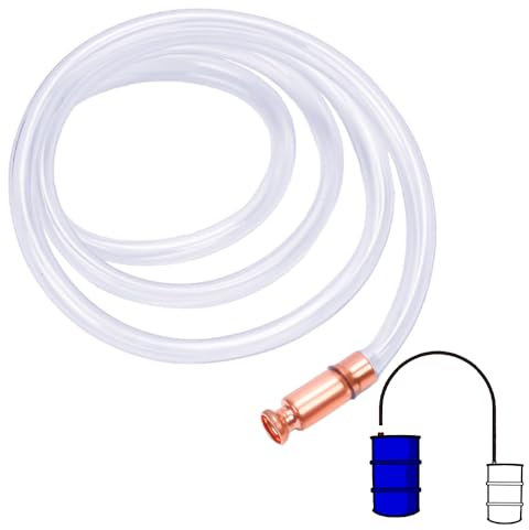 Siphon Pump Hose 1.8M/5.9 Ft Syphon Self Priming Pump Multpurpose Automatic Pumping Pipe for Gasoline Fuel Petrol Gas Liquid Water Transfer