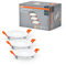 OSRAM Einbauleuchten-Set mit integriertem Treiber, schmal 3x85mm 3000K in Weiß aus Kunststoff, IP20-Schutz für diverse Innenraumanwendungen, inkl. Montagezubehör
