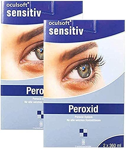 Oculsoft Sensitiv Peroxid Großpackung 2x360ml (2): Kontaktlinsenreiniger, Desinfizieren, Neutralisieren und Aufbewahren