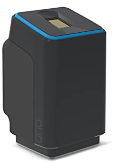 EKEY UNO 200021 Fingerprint als praktische Erweiterung für den eqiva BLUETOOTH® Smart Türschlossantrieb, Netzversorgter Fingerprint für alle gängigen Türen, schwarz