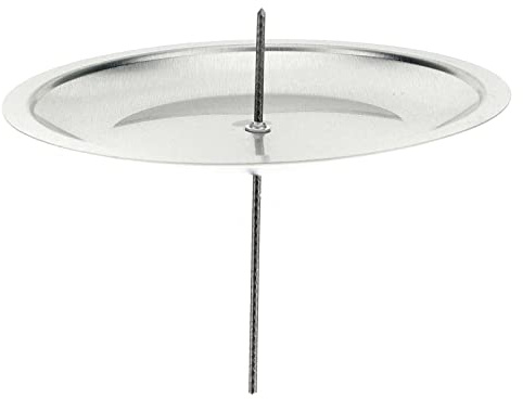 Holyart Portacandele per Corona Avvento Set 4 pz argentati 10 cm