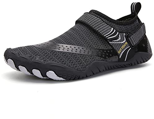 Zapatos de natación de Agua Zapatos de Agua de Playa de natación de Secado rápido Descalzos Transpirables Zapatos de Surf Hombres Mujeres Calcetines de natación Tamaño,st.1 Negro, EU38
