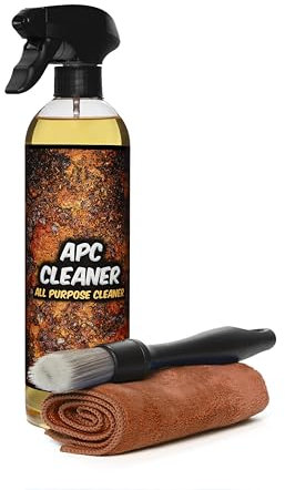 GxDetail APC Limpiador Multiusos para Coche 500 ml. – Limpieza Profunda en Interiores y Exteriores – Elimina Grasa, Suciedad y Manchas – Seguro para Tapicerías, Plásticos y Motores.