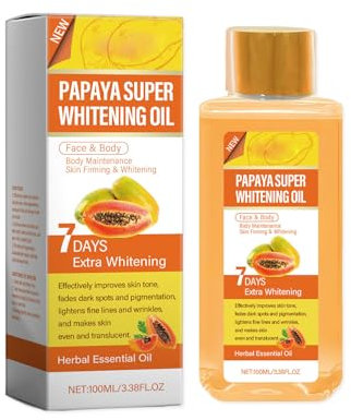 Olio per il corpo, vitamina C, correttore olio per il corpo, vitamina C7 giorni, olio per il corpo, vitamina C per idratante e (arancione, 4,3 x 3,6 x 11,5 cm)