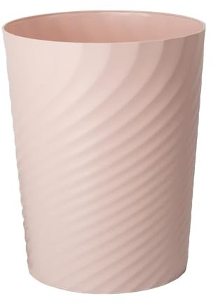 Sinoba Papierkorb 8008 Mülleimer Abfalleimer Papiereimer Kunststoff ideal für Kinderzimmer Büro Küche Höhe 32 cm 12L (Rosa)