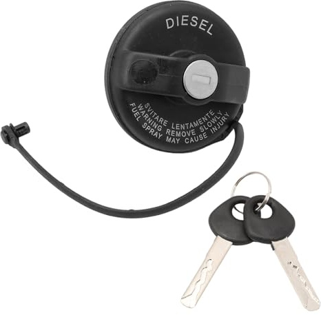 Konuooer Tappi serbatoio carburante con serratura con 2 chiavi per DUCATO Bus Platform/Chassis Van 71802900 Tappo Benzina
