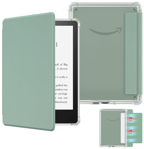 MoKo Magnetic Case for 6.8 Kindle Paperwhite 11th 2021, Agave Green