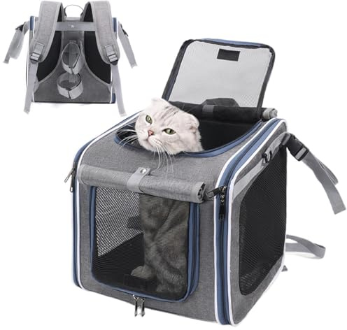 Portabiciclette per animali domestici, zaino per cestino da bicicletta per cani, sicuro, traspirante, supporto stabile, comoda borsa per il trasporto, per il manubrio della bicicletta, per viaggi