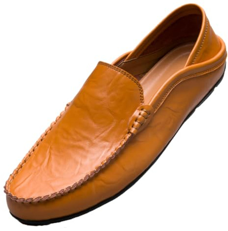 Unitysow Mocassini Uomo Pelle Estivi Pantofole Casual Eleganti Slip On Scarpe da Guida Scarpe da Barca Classic Loafers