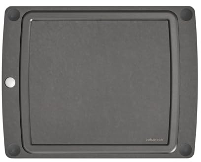 Epicurean All-In-One Cutting Board, Non-Slip Feet & Juice Groove, Slate