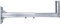 DUR-line WHSF 85cm XL - Stahl Wandhalter feuerverzinkt - SAT Wandhalterung für Satellitenschüssel