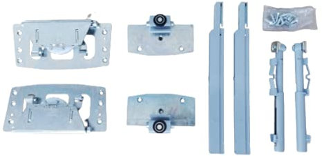 Kit SOSTITUZIONE rotelle ARMADIO Scorrevole - Carrello/Ferramenta Sistema 4 INDAUX 700.775.106-700.765.100 (Kit Carrelli Per Anta INTERNA)