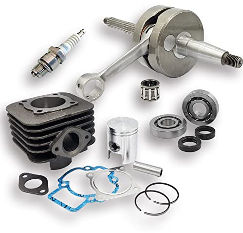 KIT POTENZIAMENTO CILINDRO ALBERO CANDELA PIAGGIO 70cc ø47 2T ARIA ZIP VESPA NRG TYPHOON ET2 LX