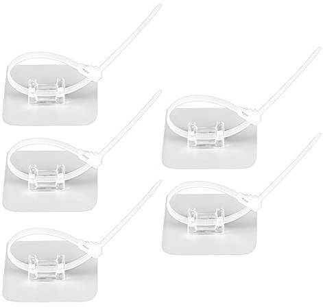 Clips métalliques adhésifs | Support de tuyau sans perçage Clips adhésifs réglables – Clips de câble étanches et épais pour salon, chambre à coucher, salle à manger