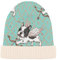 Naanle Beanie-Mütze für Damen, Motiv: Französische Bulldogge, Amor, Stretch, lässig, wärmer, gestrickt, Wintermütze, Skully White Beanie für Damen, Skimütze, Mütze, mehrfarbig, M/L