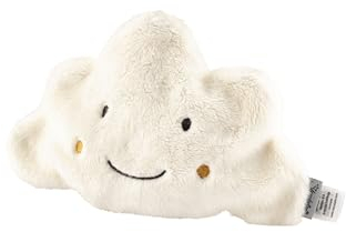 Wärmekissen für Babys und Kinder, Motiv Wolke mit besticktem Gesicht und austauschbarem Hafersäckchen, für Jungen und Mädchen