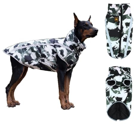 Coogime Cappotto invernale per cani di taglia media, giacche invernali e cappotti invernali per cani, maglione per cani di taglia grande (5XL)