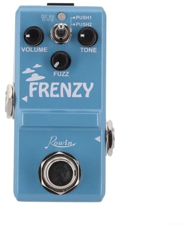 Pedale per chitarra elettrica Rowin LN322 che offre effetti Fuzz classici appositamente per i bassi