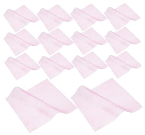 Healvian 200pcs Pink Nail Dust Collector Replacement Filters Non-shedding Dust Mesh Collector Paper for Nail Vacuum Cleaner Cleaner Use