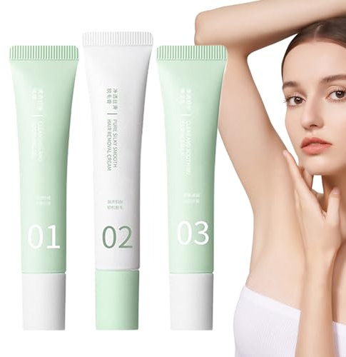 Crema Depilatoria per Donne - Kit Depilazione Intima Delicata,Prodotti Cura Pelle Naturale per Tutti i Tipi Pelli Sensibili