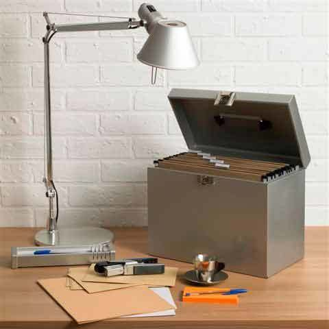 Boite Habitat avec 5 Dossiers à Suspendre, Aluminium