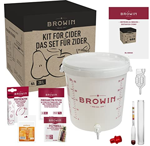 Browin Das Set für Zider 20L STARTERSET WEINSET ZIDER SELBERMACHEN APFELWEIN