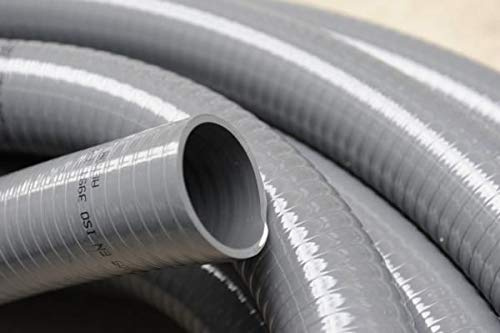 Couronne Rouleau 5M Tuyau PVC Gris Pression Souple à coller Ø 40mm diamètre/Bassins et Piscines