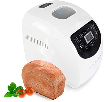 PRIXTON Panificadora La Petite Bakery, Bread Maker con 19 Programas para hacer pan, Capacidad 1000 g, Diferentes menús con temporizador, Potencia 650 W, 3 Niveles de Tostado