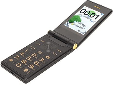 Teléfono con Tapa para Personas Mayores, Teléfono con Tapa, Teléfono Celular con Botón Grande para Personas Mayores, Teléfono Móvil con Pantalla Dual, Pantalla Táctil de