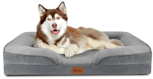 Nobleza Cuccia per Cane Interno Taglia Grande, 135x107x17cm, Cuscino Impermeabile, Ortopedica, Lettino Sfoderabile e Lavabile