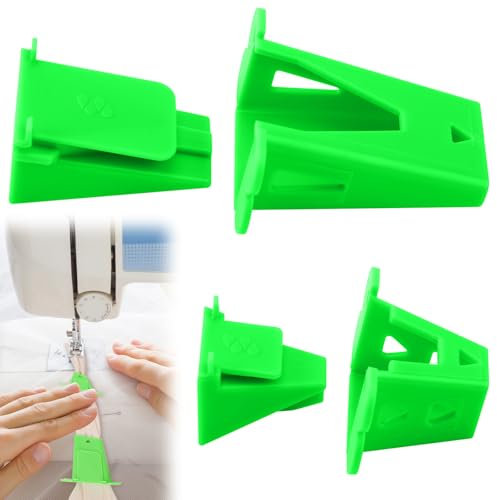 4stk Schrägbandformer, Großer und Kleiner Schrägband Werkzeug aus Kunststoff für Einfachen Herstellung von Jelly-Roll-Teppichen(Grün)