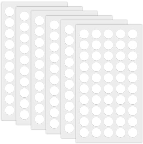 DIPZO Confezione da 300 punti adesivi trasparenti biadesivi, impermeabili e removibili, adesivi rotondi per fai-da-te, decorazioni per feste e ufficio (diametro 2 cm, spessore 0,5 mm)