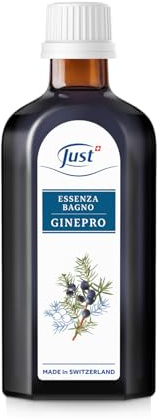 Just Essenza Bagno Ginepro, Olio Essenziale per il Bagno con Artiglio del Diavolo e Arnica