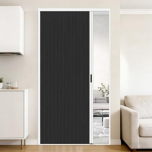 Puertas Correderas Personalizada,Puertas Corredizas Tipo Acordeón De 60,70,80,90,100 Y 200 Cm,Diseño Plegable Que Ahorra Espacio,para Divisor De Ambientes,Cocina Y Baño Sin Taladros 70×210cm