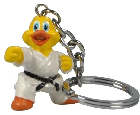 BAY® Schlüsselanhänger Kampfsport Ente Karate Judo Taekwondo Tae Kwon do Kinder Kids Kickboxen Kick-Boxen Budo Kung Fu