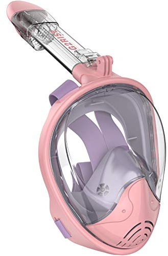 G2RISE® Schnorchelmaske, Tauchmaske, Faltbare CO2-sichere Schnorchel Vollmaske mit Kameraposition für Kinder und Erwachsene